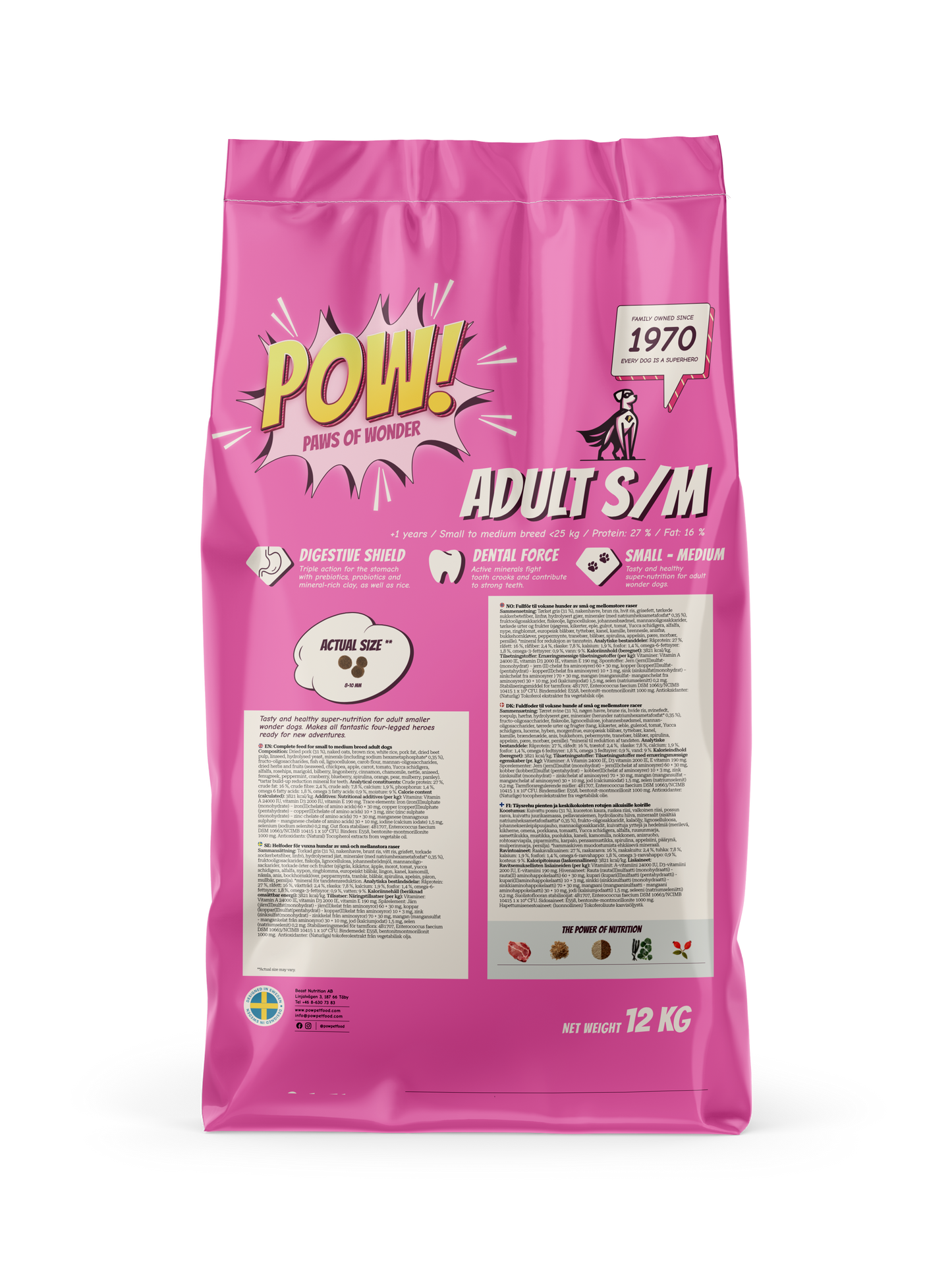 POW! Dog Adult Small / Medium Pork