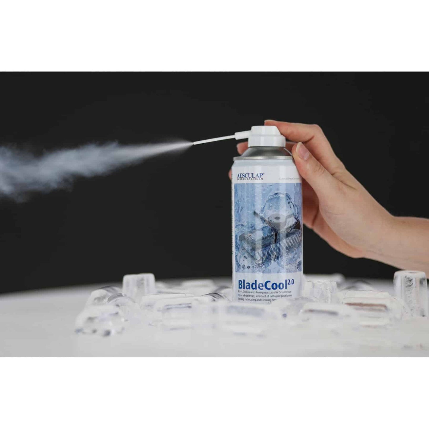 Heiniger Basic trimmauskone ja Aesculap spray