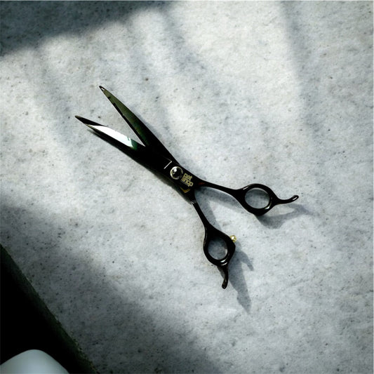 PetShop kaarevat trimmaussakset 7,5" Black