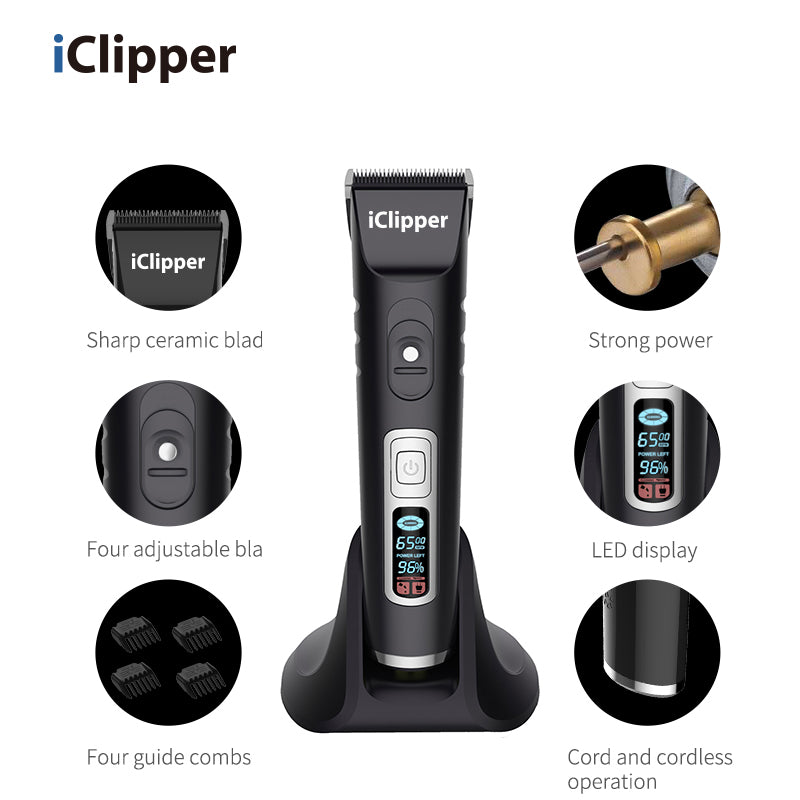 iClipper akkutrimmeri säädettävällä terällä