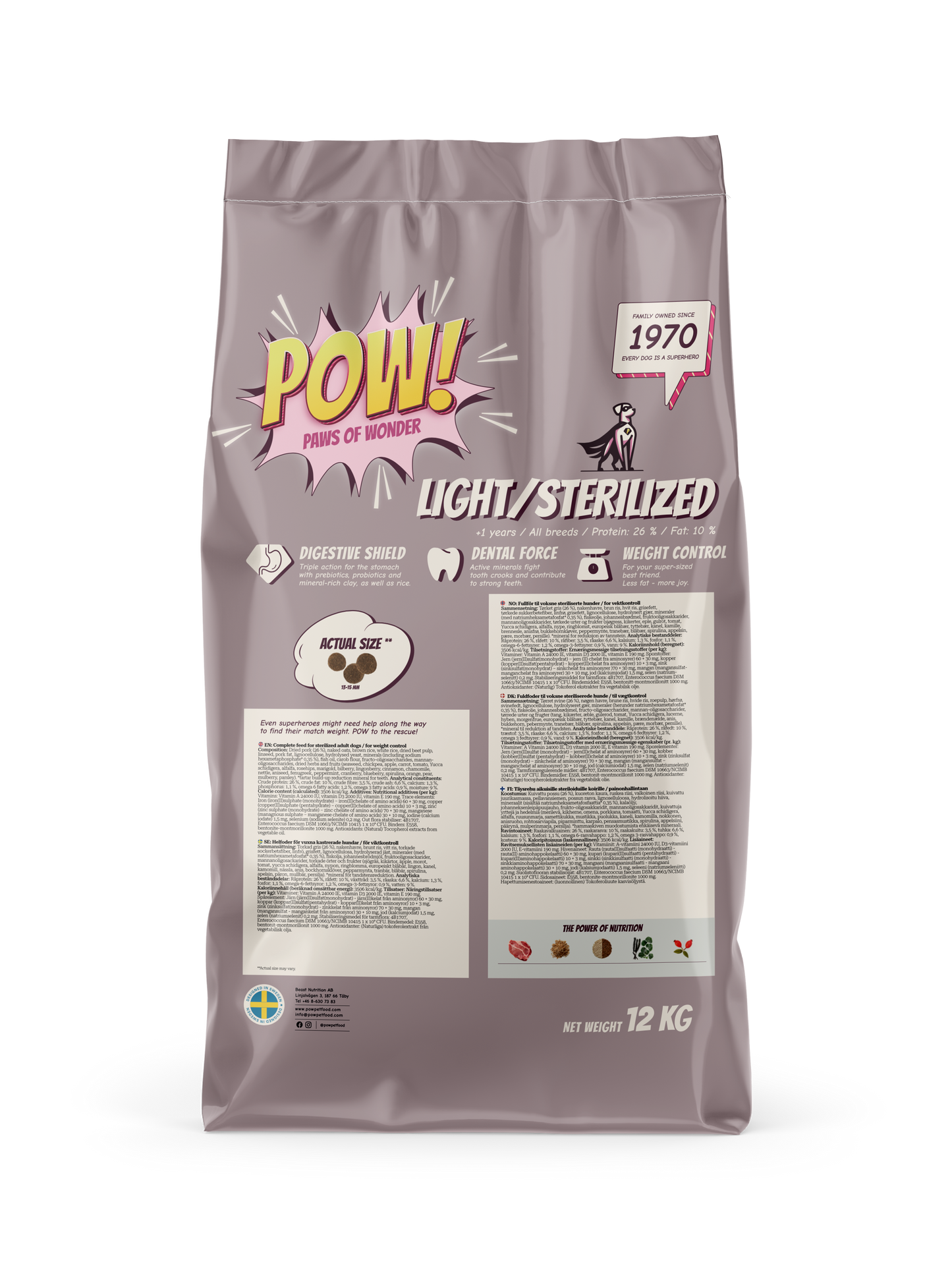 POW! Dog Light/Sterilized