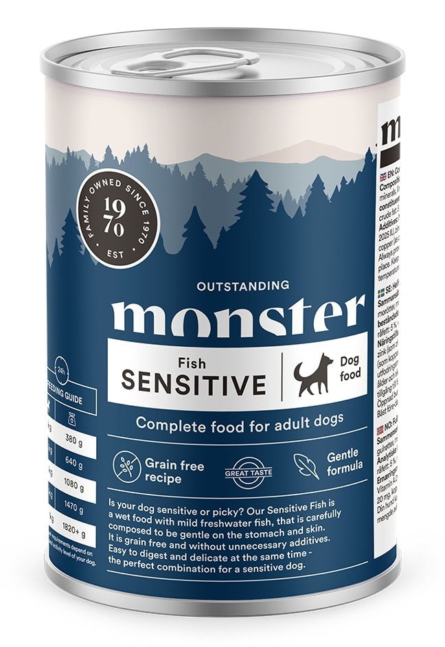 Monster Dog Adult Sensitive Fish koiralle 400g