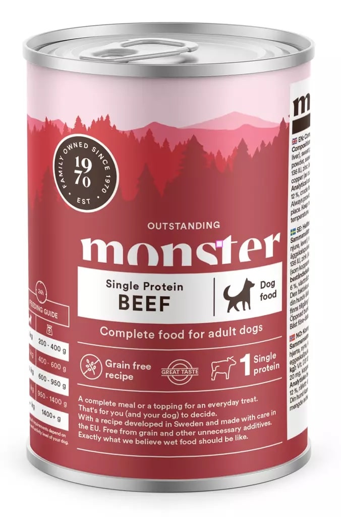 Monster Dog Adult Single Protein Beef koiralle 400g