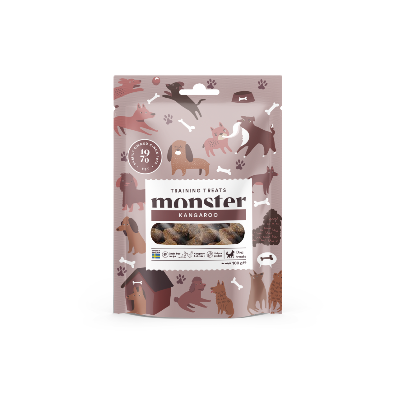 Monster Dog Training Treats Chicken & Kangaroo, kana ja kenguru