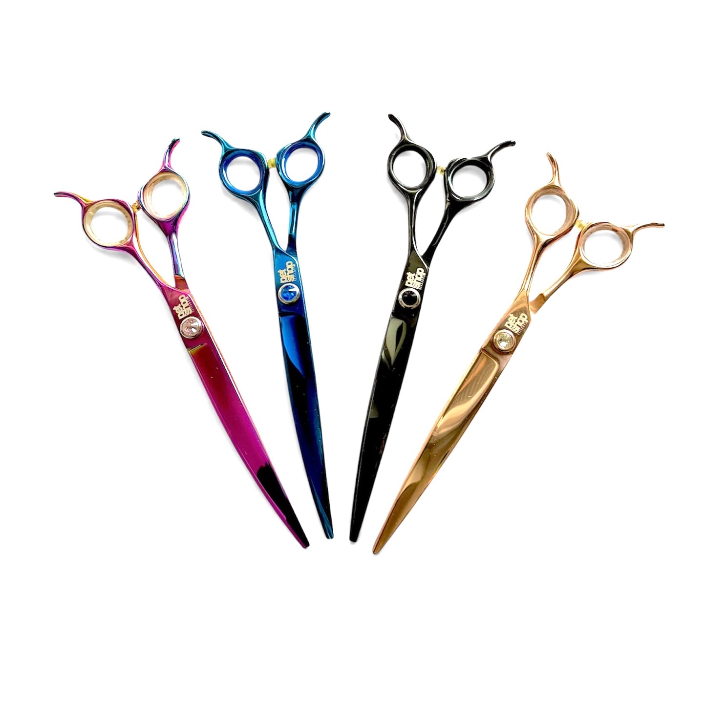 PetShop kaarevat trimmaussakset 7,5" Blue