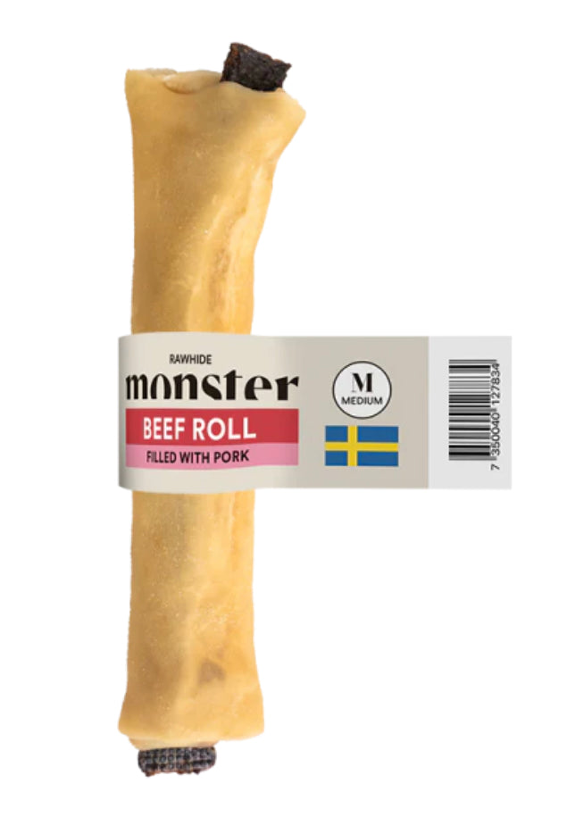 Puruluu Monster Rawhide Beef Roll Filled pork