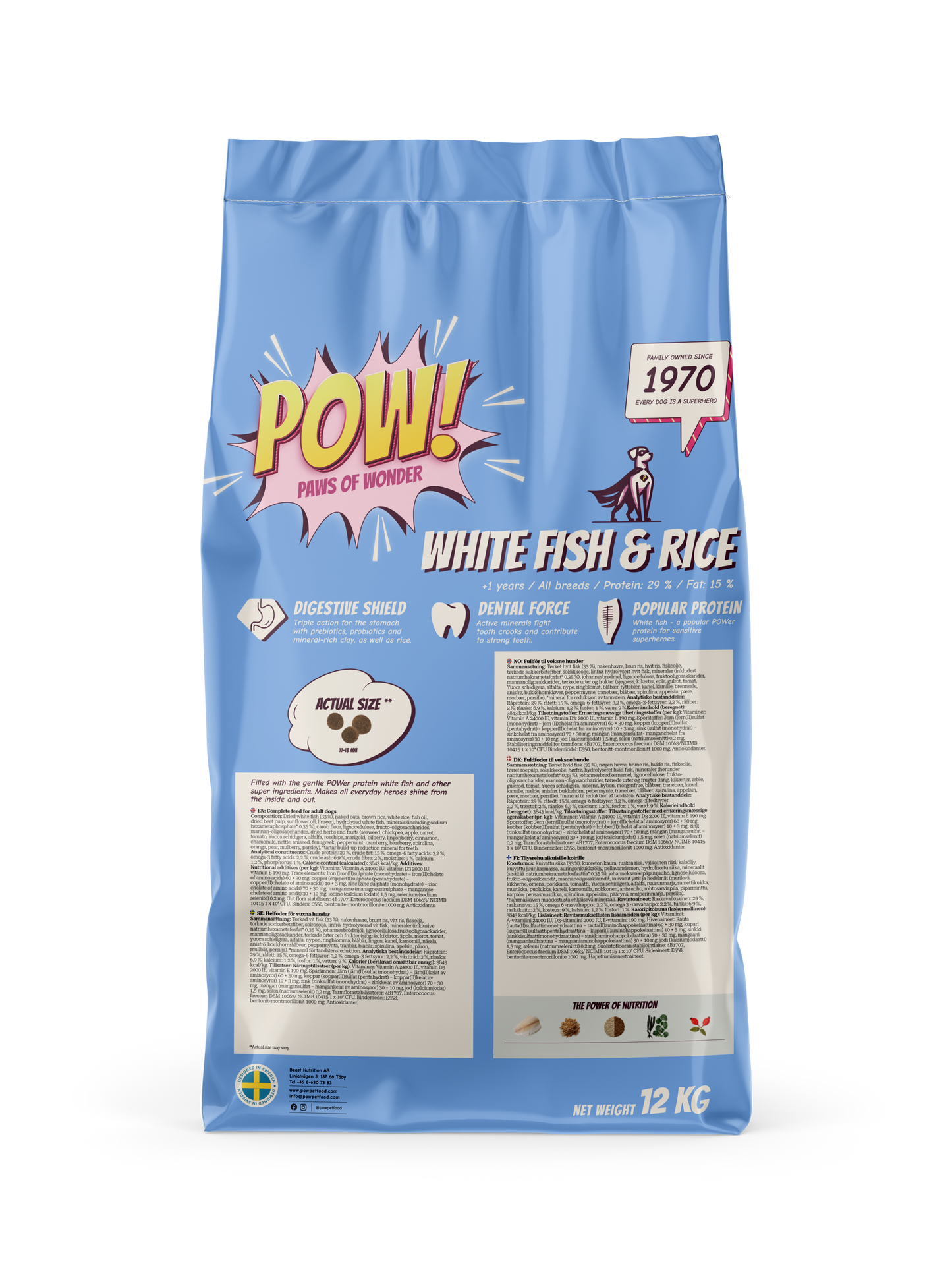 POW! Dog Adult White Fish & Rice