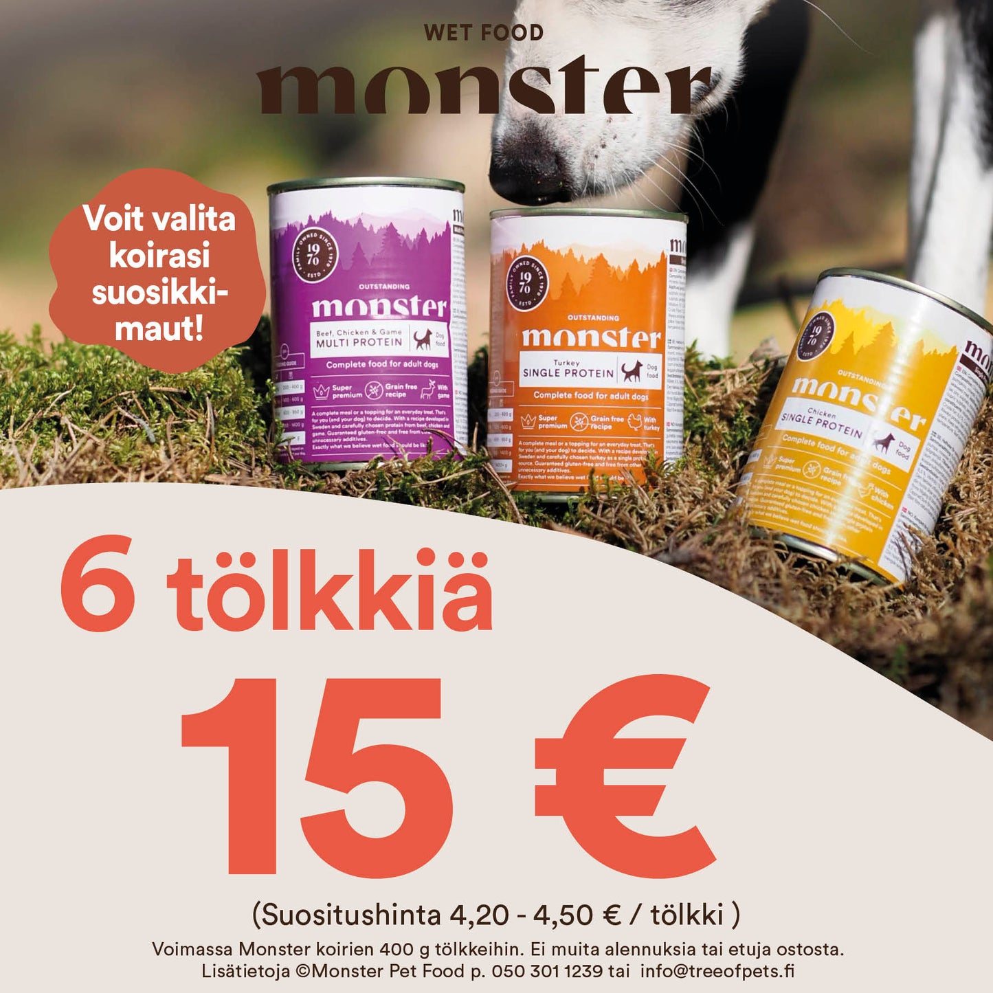 Monster purkki 6 x 400g