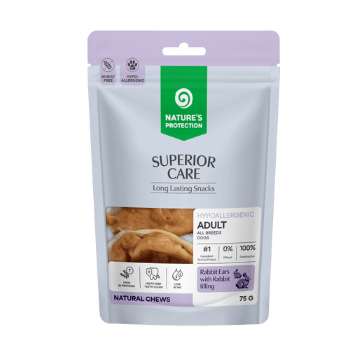 Natures Protection Kaninkorvat Kaninlihatäytteellä 75g