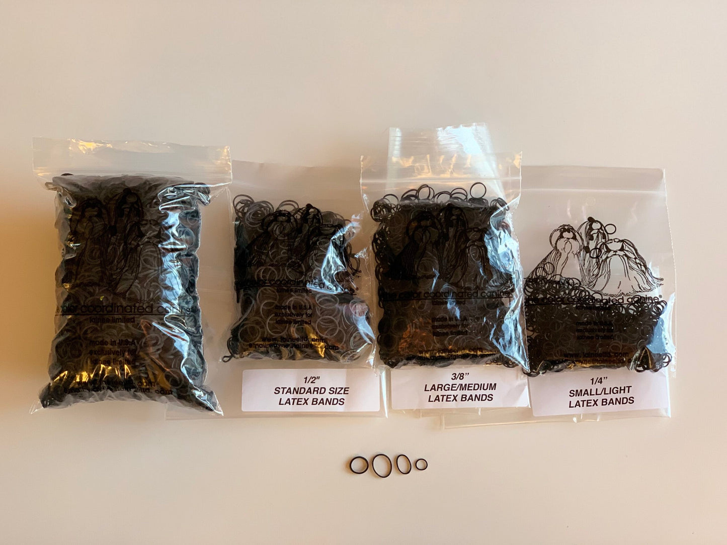 Lateksilenksut,  koko (M), pieni pussi n. 170 kpl