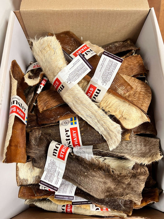 Puruluu Monster Rawhide Beef Hairy Strips