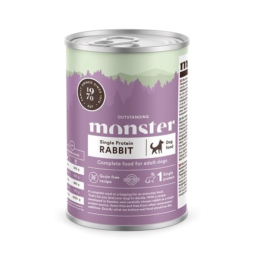 Monster Dog Adult Single Protein Rabbit koiralle 400g