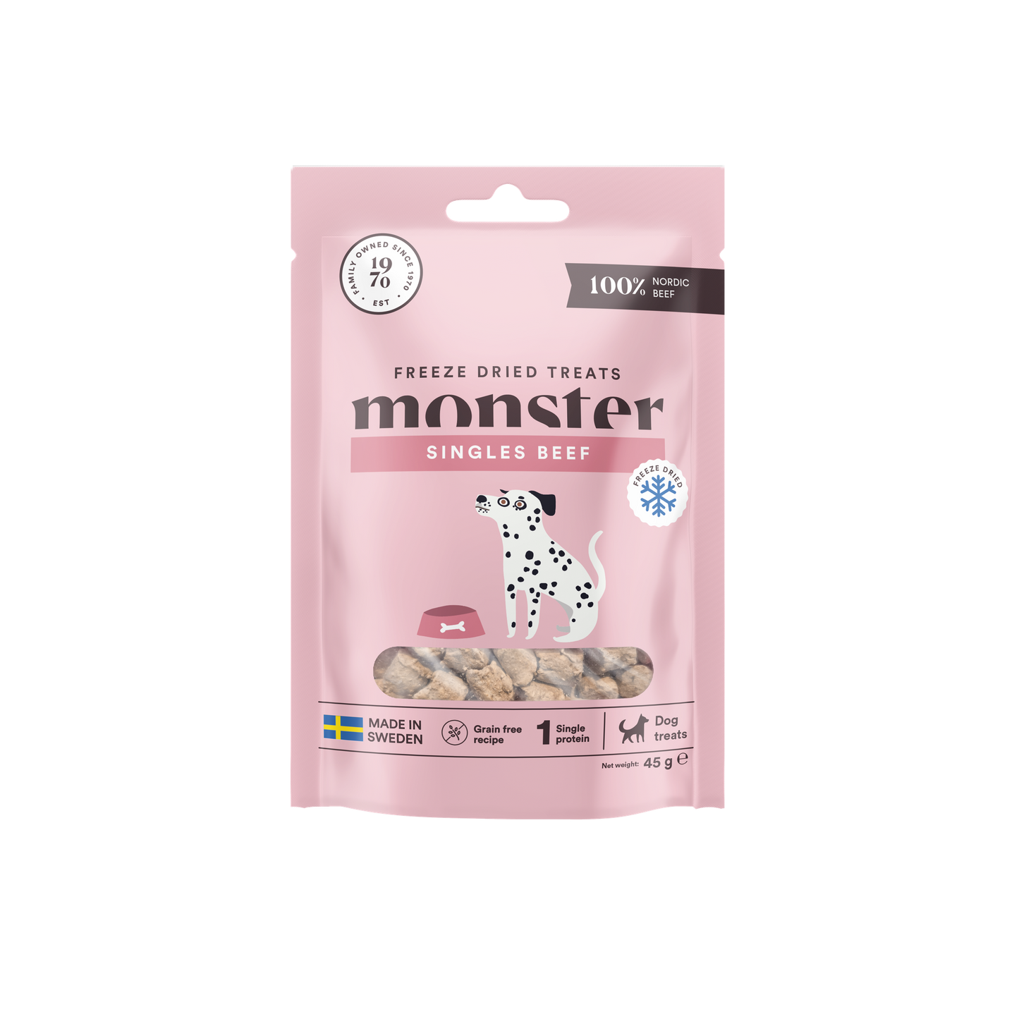 Monster Freezies pakastekuivattu nauta
