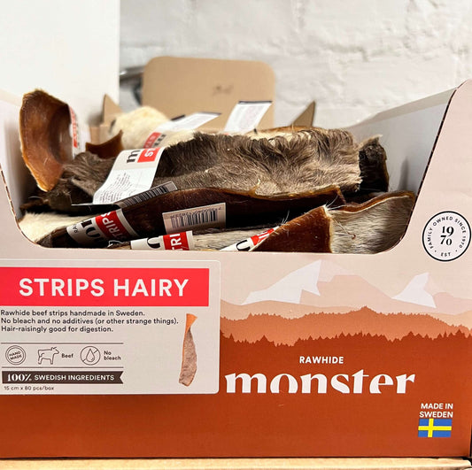 Puruluu Monster Rawhide Beef Hairy Strips