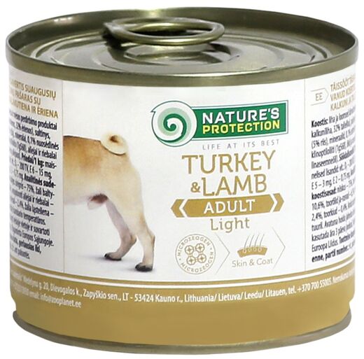 Natures Protection Light kalkkuna ja lammas, 200g