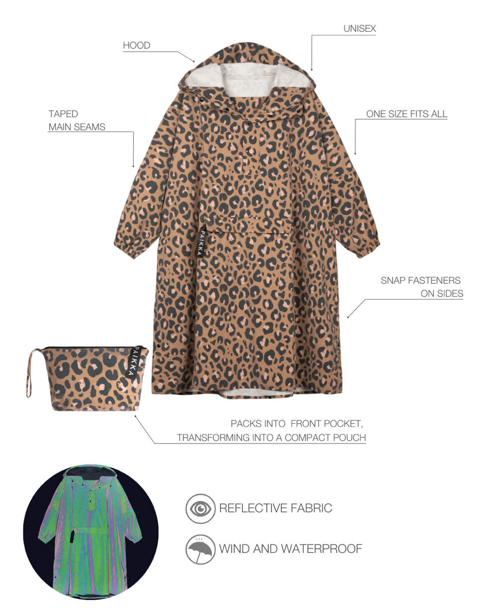 Paikka Human Rain Poncho Leo