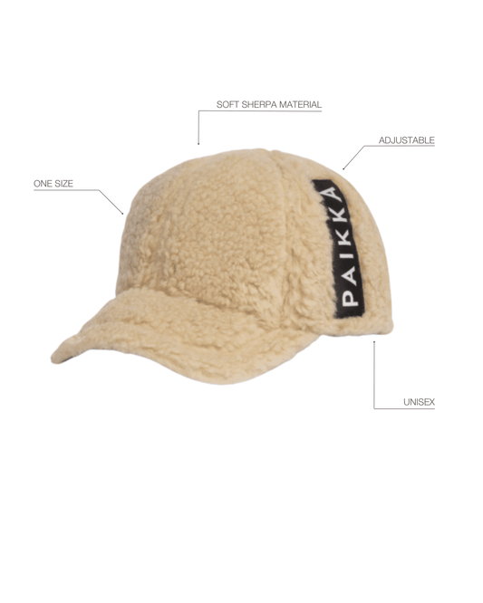 PAIKKA Sherpa Cap Taupe lippis