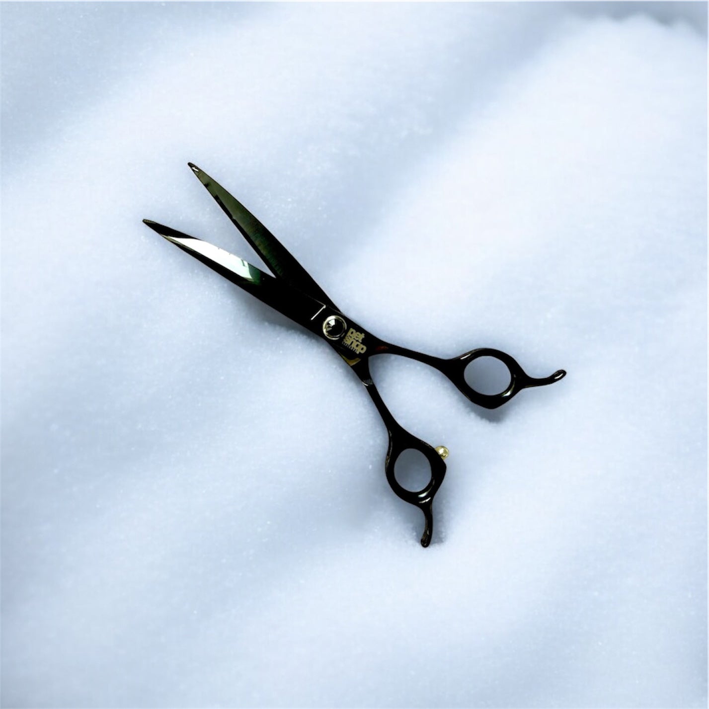 PetShop kaarevat trimmaussakset 7,5" Black