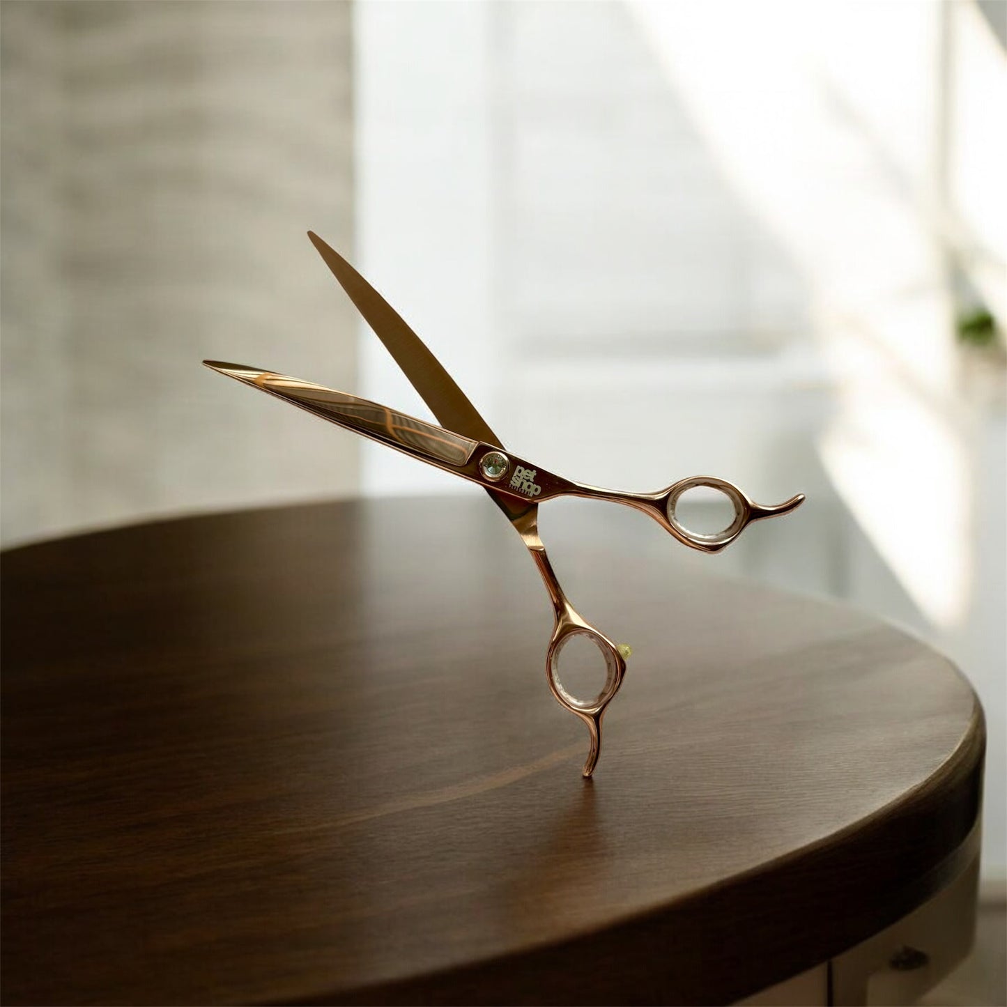 PetShop kaarevat trimmaussakset Rose Gold 7,5"
