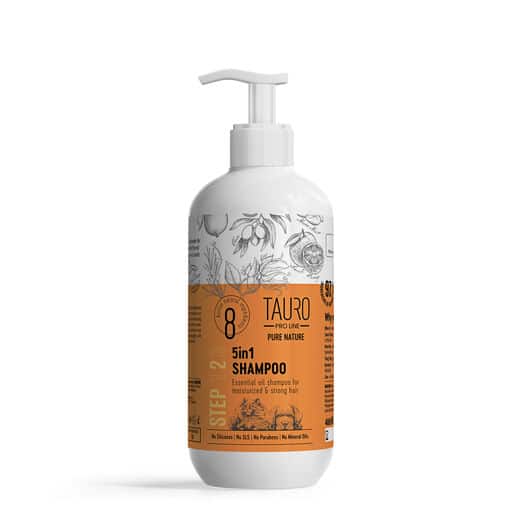 Tauro Pro Line Pure Nature 5in1, kosteuttava shampoo