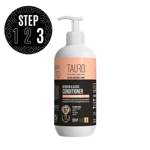 Tauro Pro Line Ultra Natural Care silottava hoitoaine, Keratin & Gloss