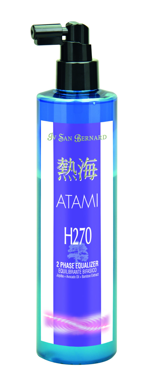 Kuvassa on pieni Iv San Bernard Atami H270 hoitosuihke, 100 ml pullo